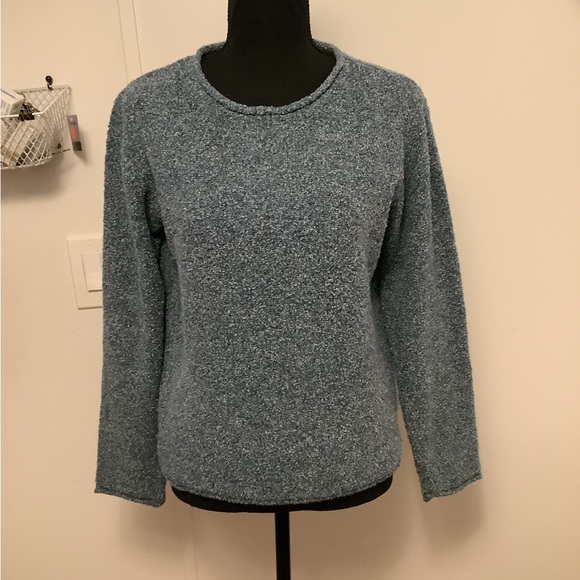 Columbia Heathered Blue Crew Neck Sweater - Picture 1 of 3